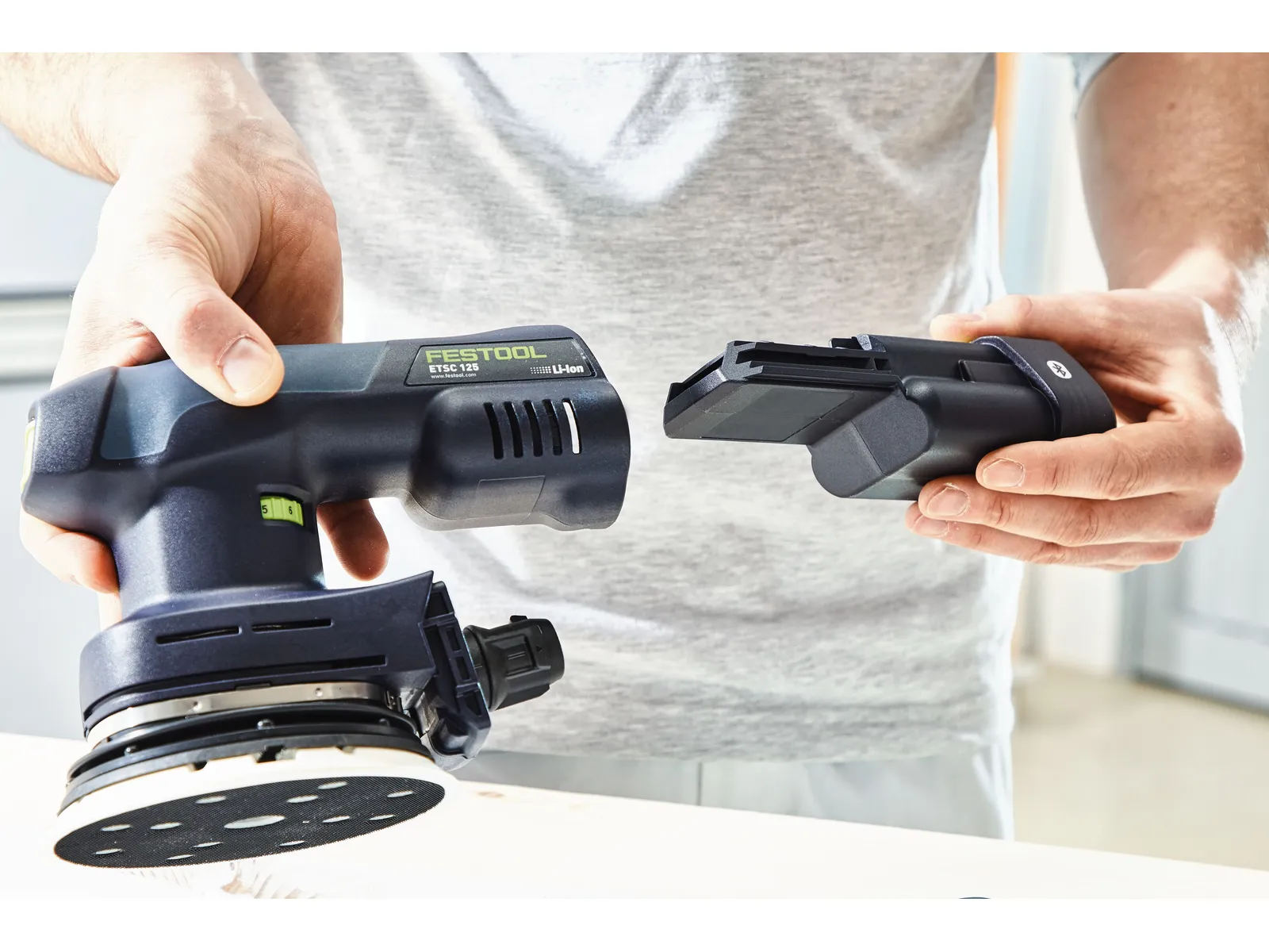 Ponceuse excentrique sans fil Festool ETSC 125 3,0 I 4