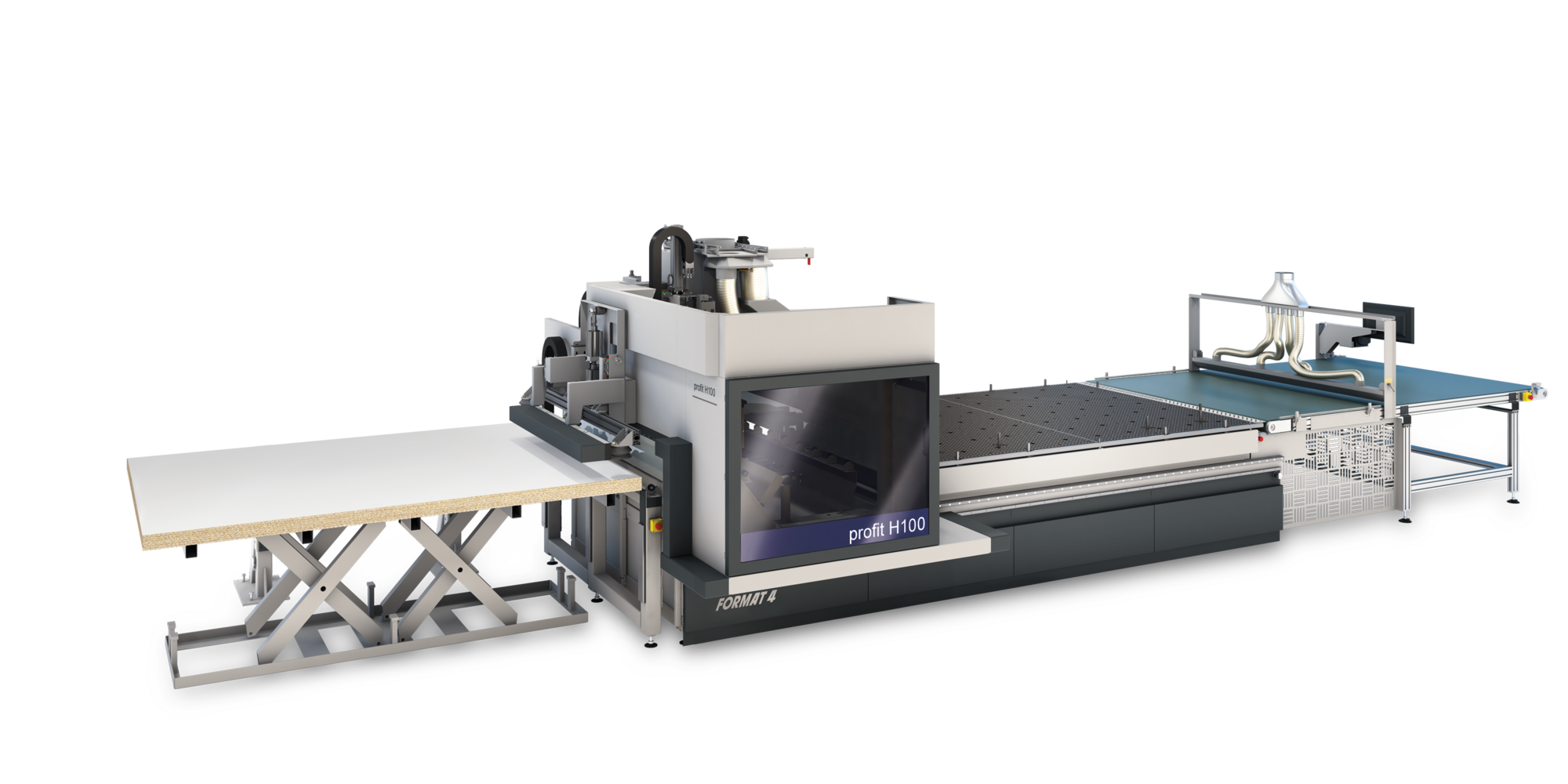 Centre d'usinage CNC nesting Format4 profit H100