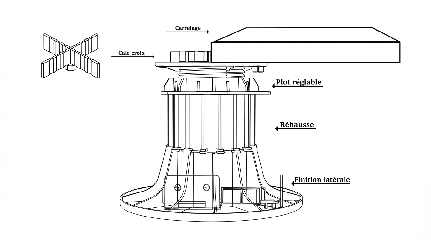 Plot réglable 90–150 mm 5