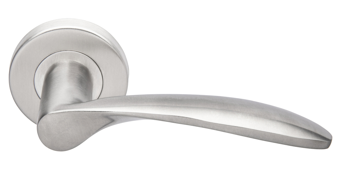 Béquille double massive sur rosace inox 4004 JADE