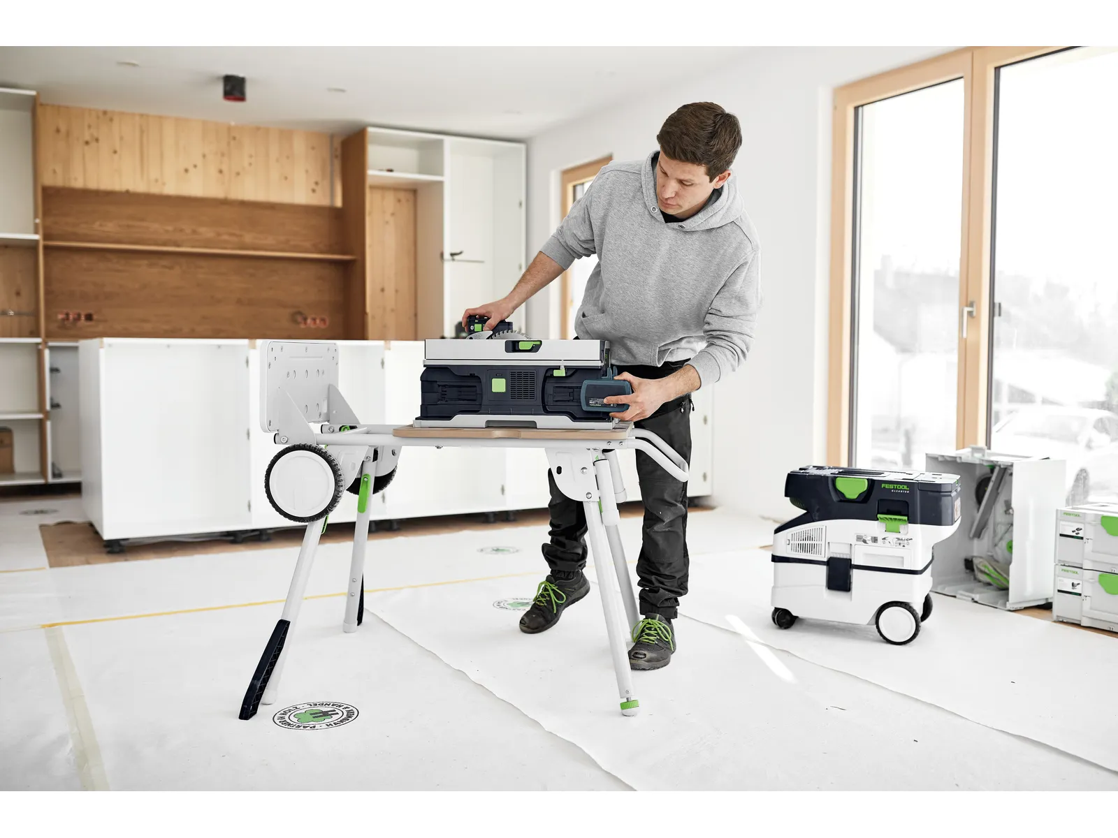 Scie circulaire sur table sans fil Festool CSC SYS 50 EB 5