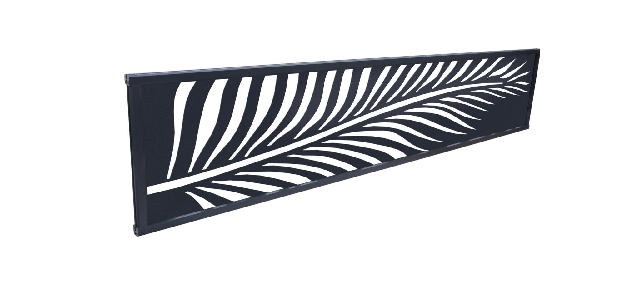 Lame décorative aluminium Palme pour clôture composite 4