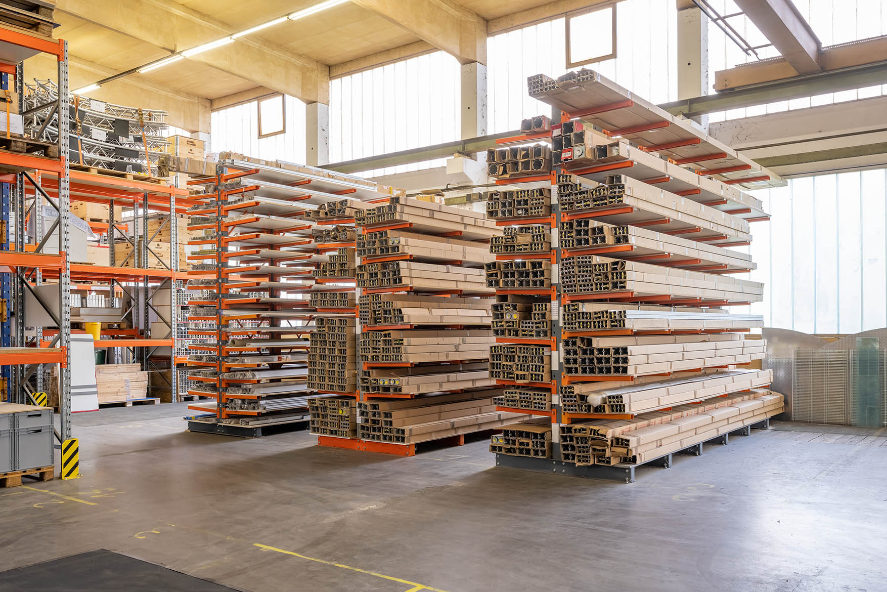 Rayonnage cantilever ELVEDI charges longues 2