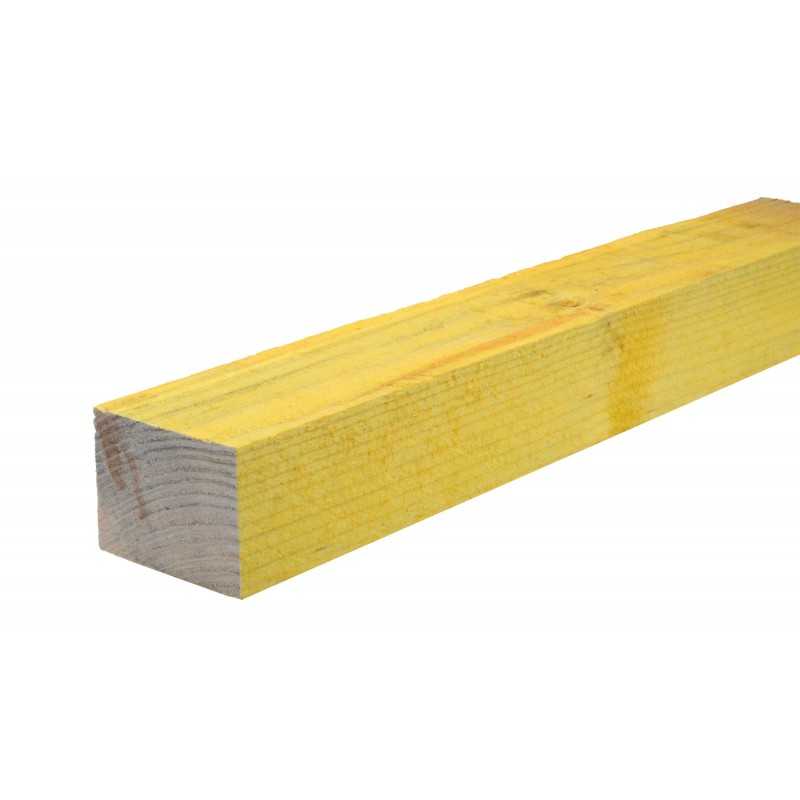 Chevron Sapin / Épicéa Brut Traité Classe 2 Jaune