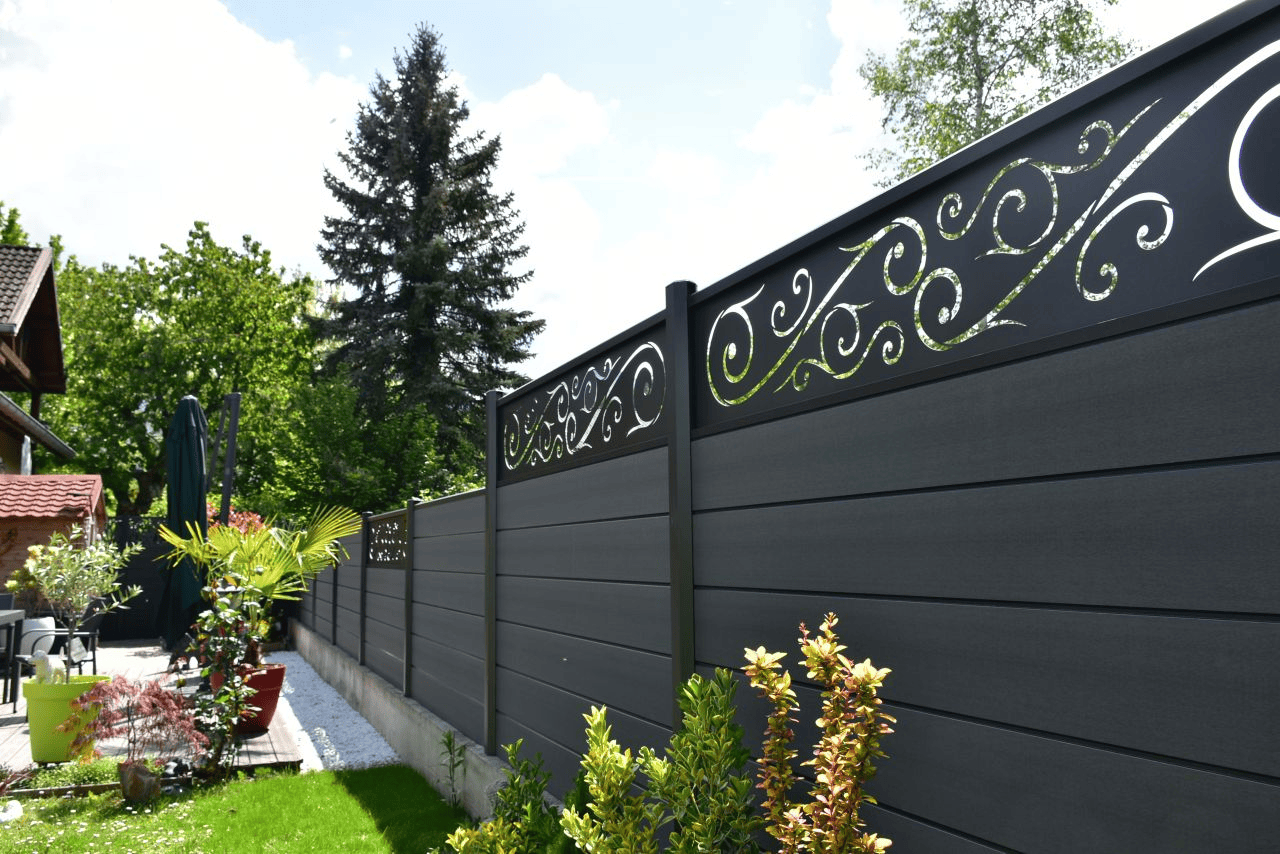 Lame décorative aluminium Harmonia pour clôture composite 3