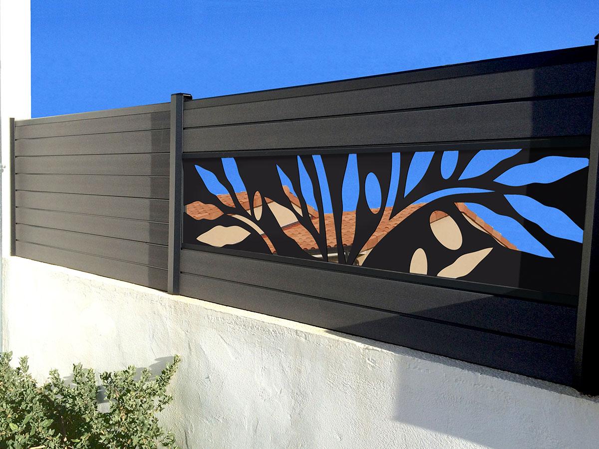 Claustra composite Boréale à lames décoratives aluminium 2