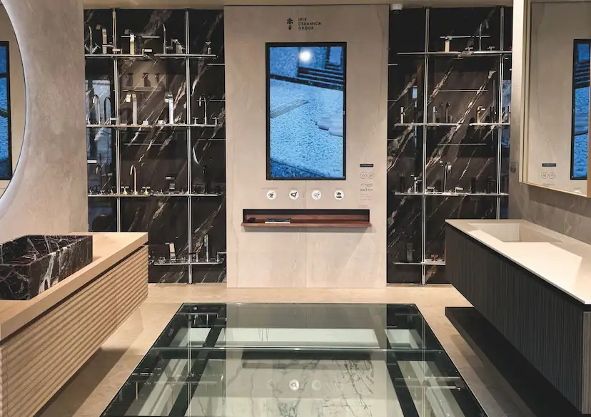 À Paris, un bel écrin pour salles de bains signé David B