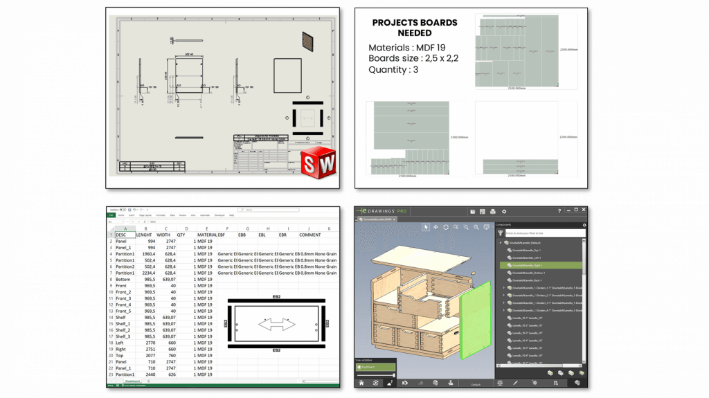 Logiciel de rapport de production SWOOD Report 2