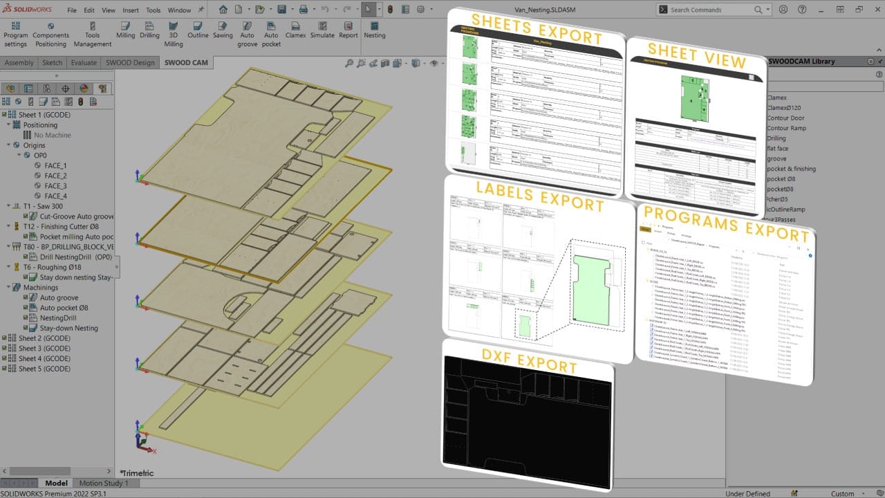 Logiciel d'imbrication CNC SWOOD Nesting 2