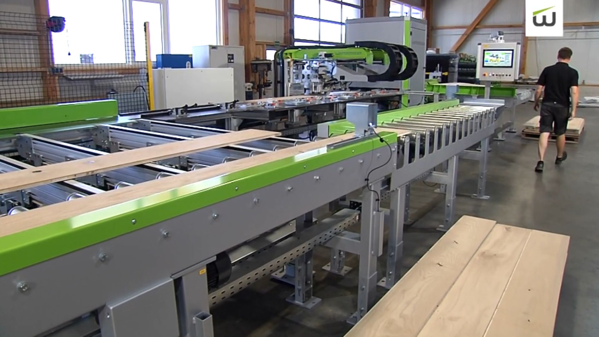 TRC Board | Fully-automatic wood surface repair of single boards