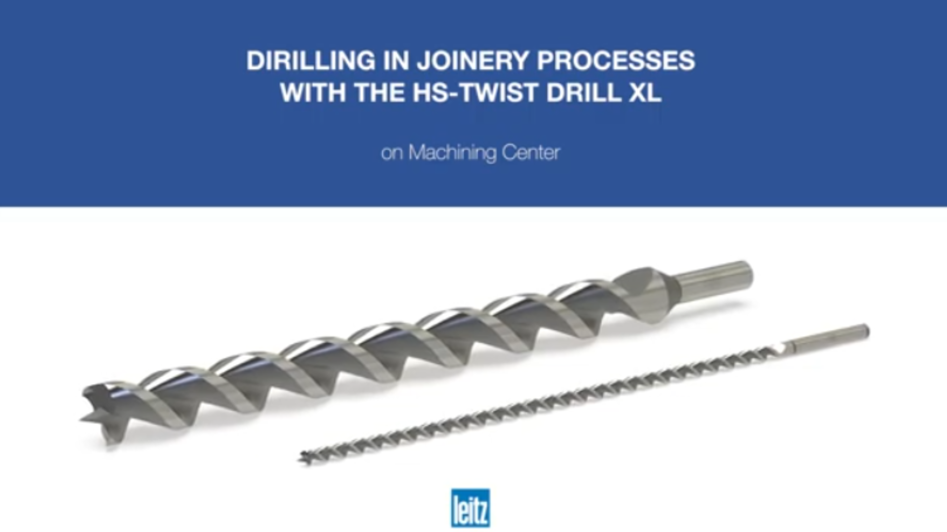 Leiz - HS-twist drill XL - The expert for deep holes in solid wood