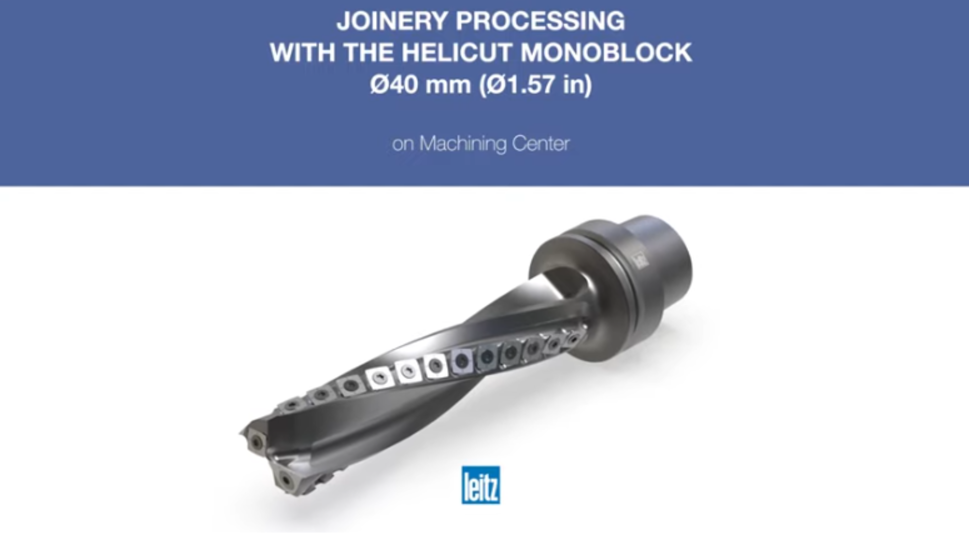 Leitz HeliCut Monoblock - Stable drilling and routing with one solution