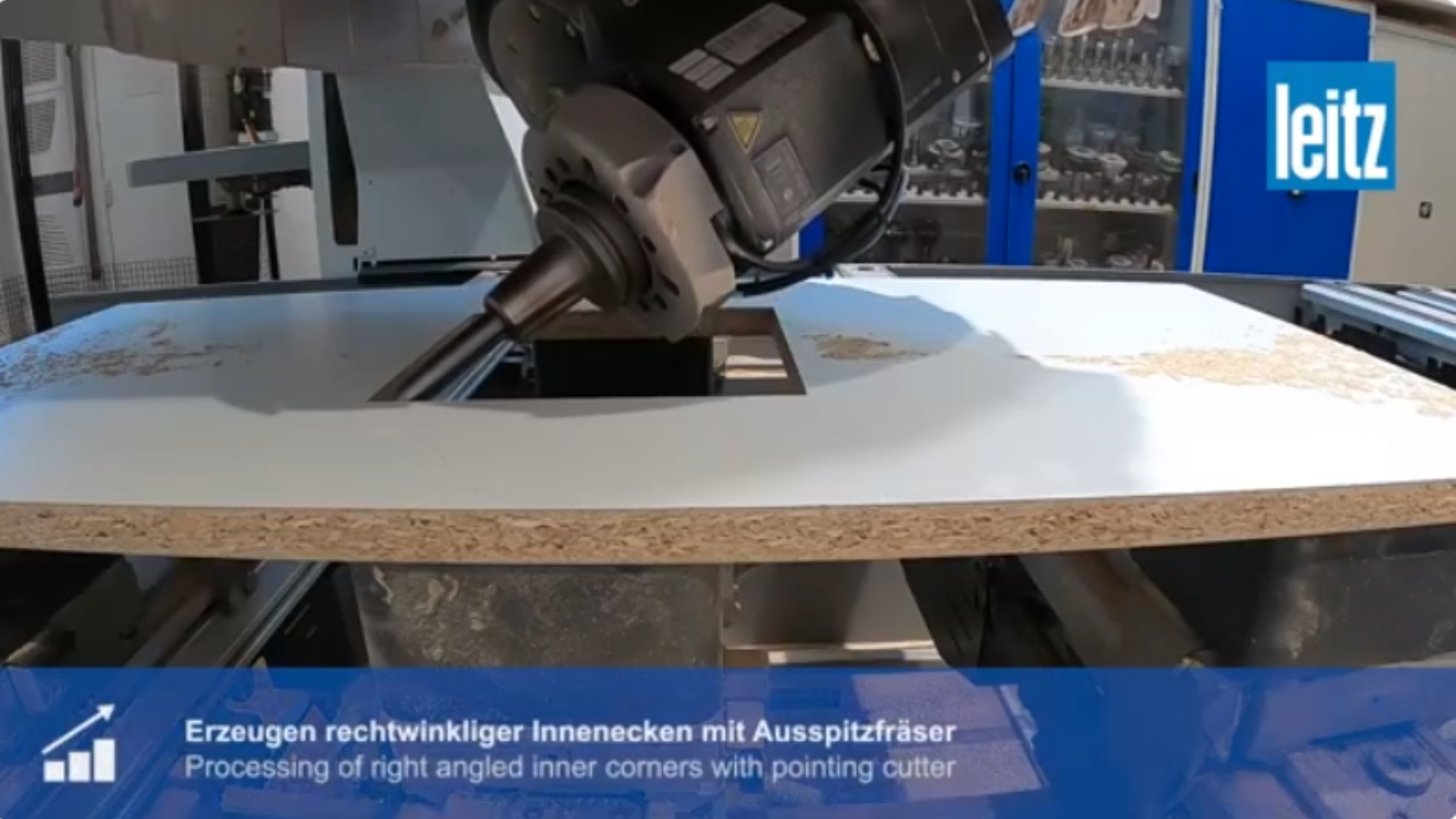 How to create right angled inner corners on a CNC machine with Leitz pointing cutters