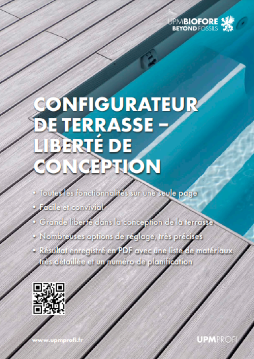 UPM Profi Configurateur de terrasse – liberté de conception