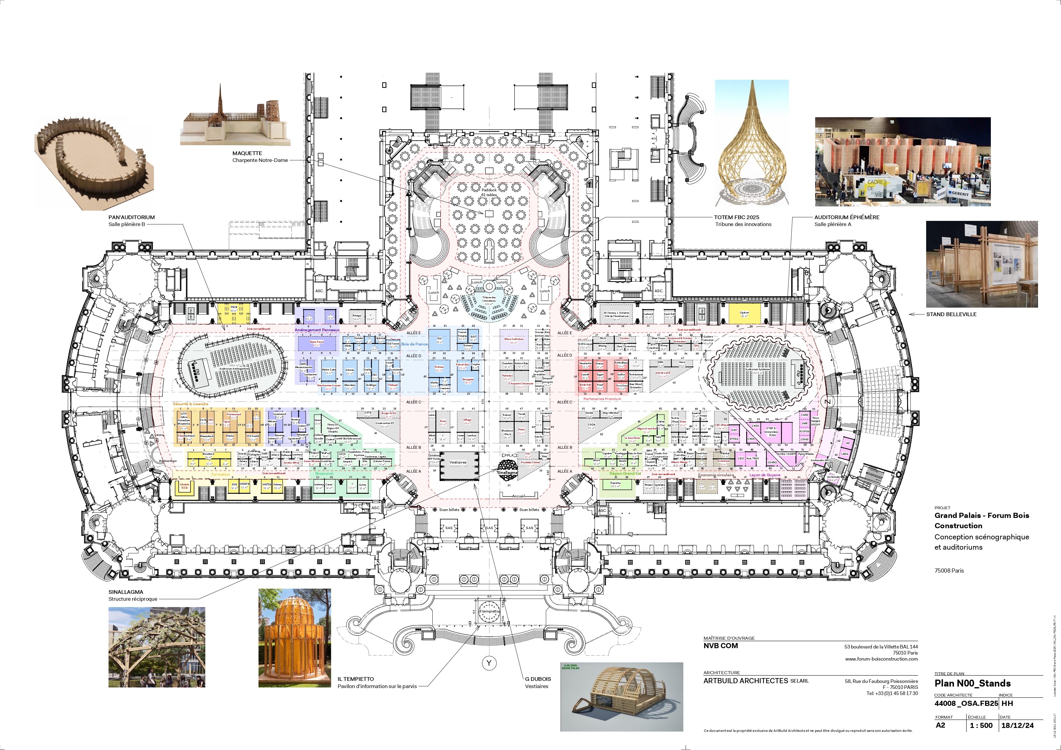 Plan du salon d'exposition