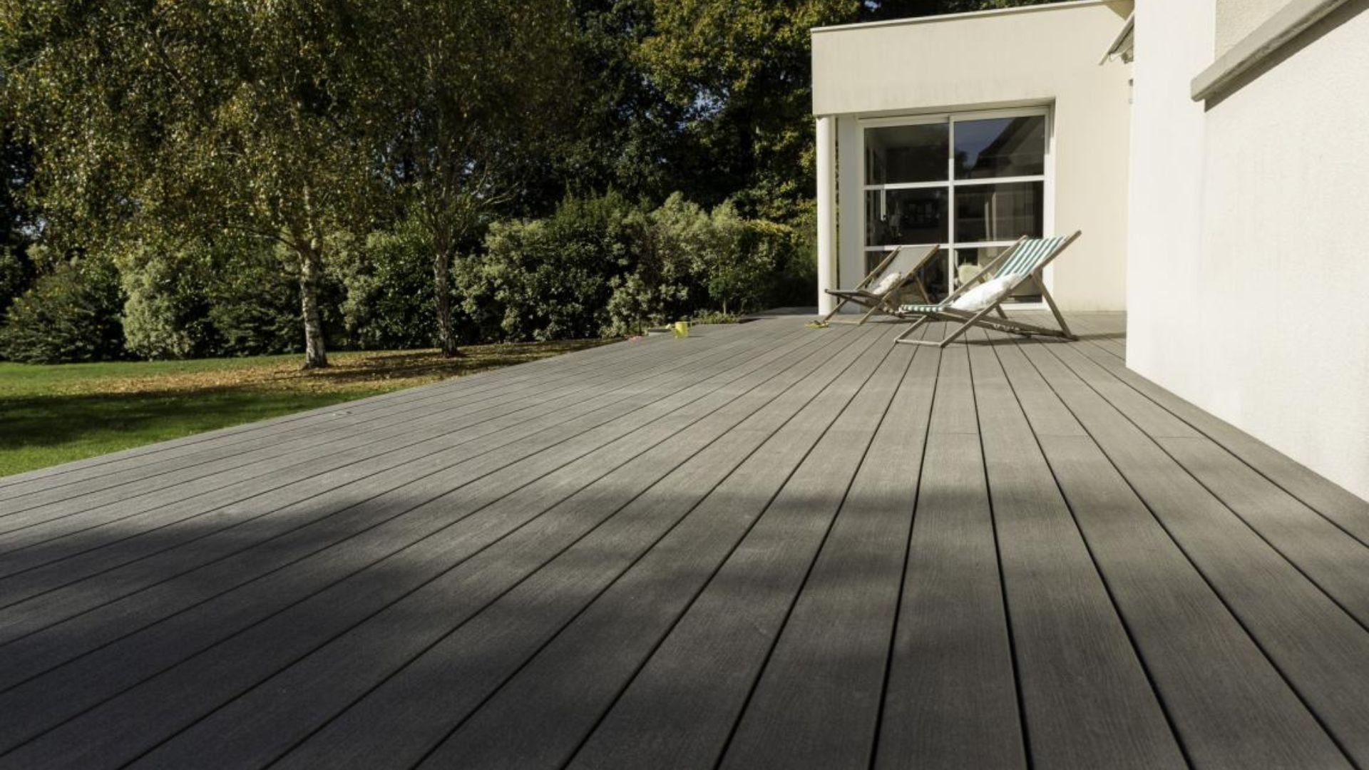 Lame de terrasse Élégance Structurée Monoextrudée - Gris Anthracite