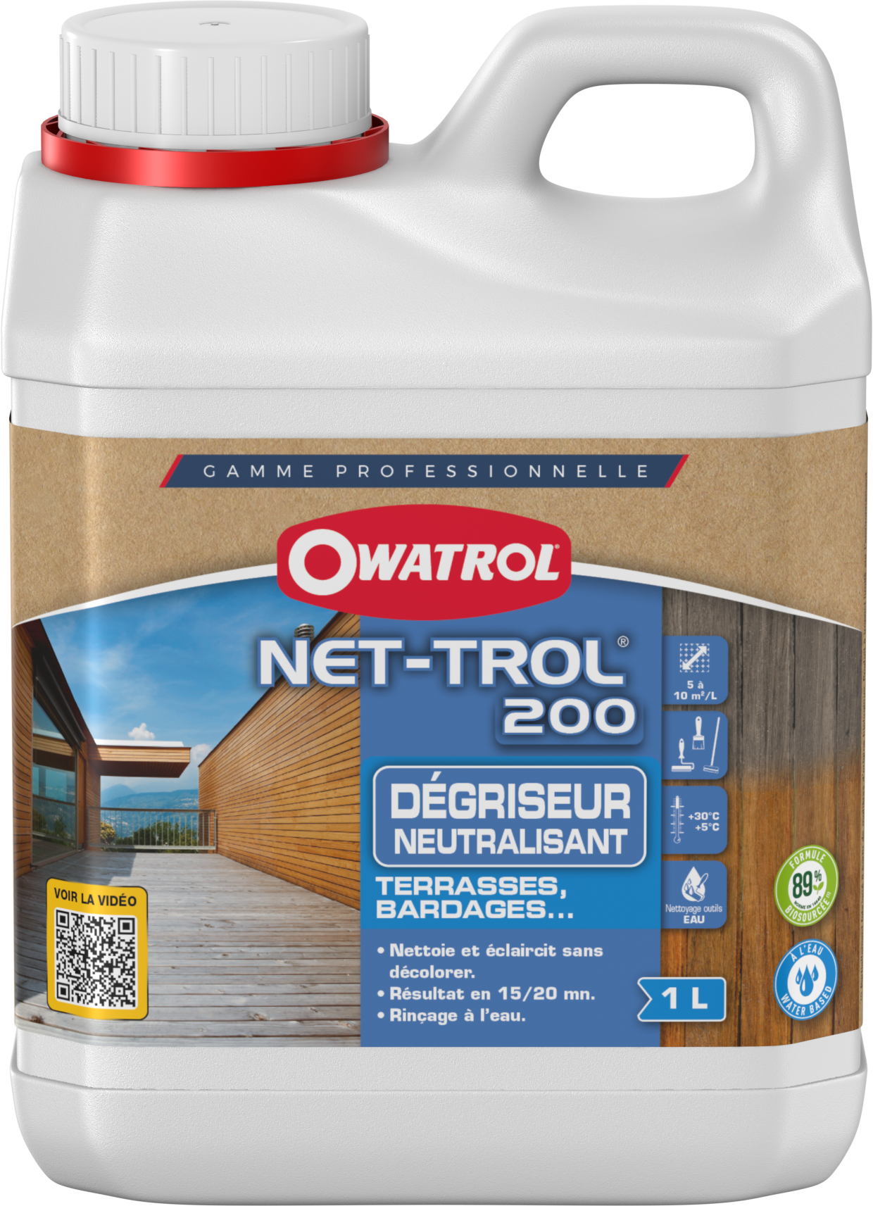 NET-TROL 200® Degriseur terrasse 