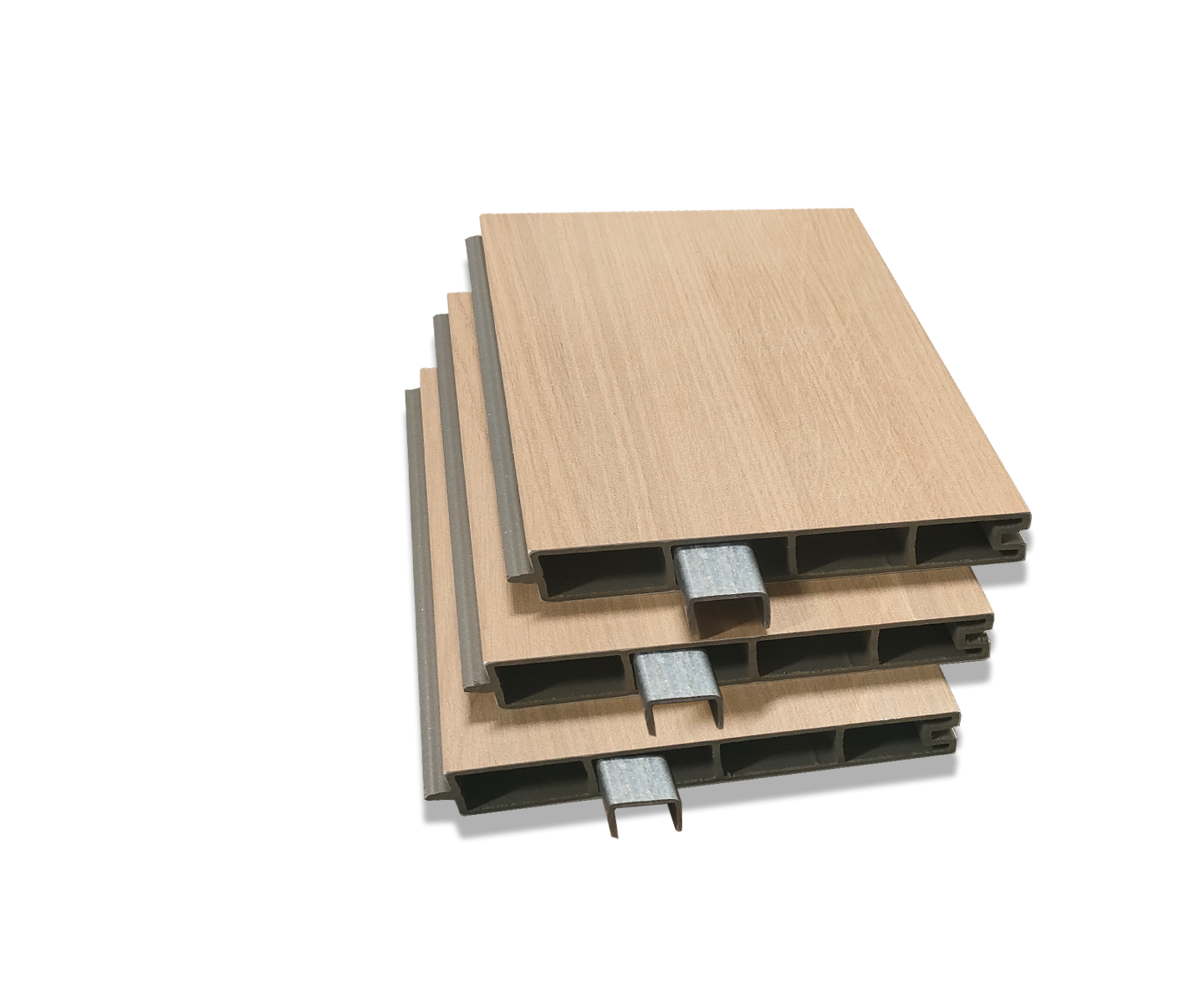 Pack 3 lames ajourées clôture composite effet bois Tech.Sture 3