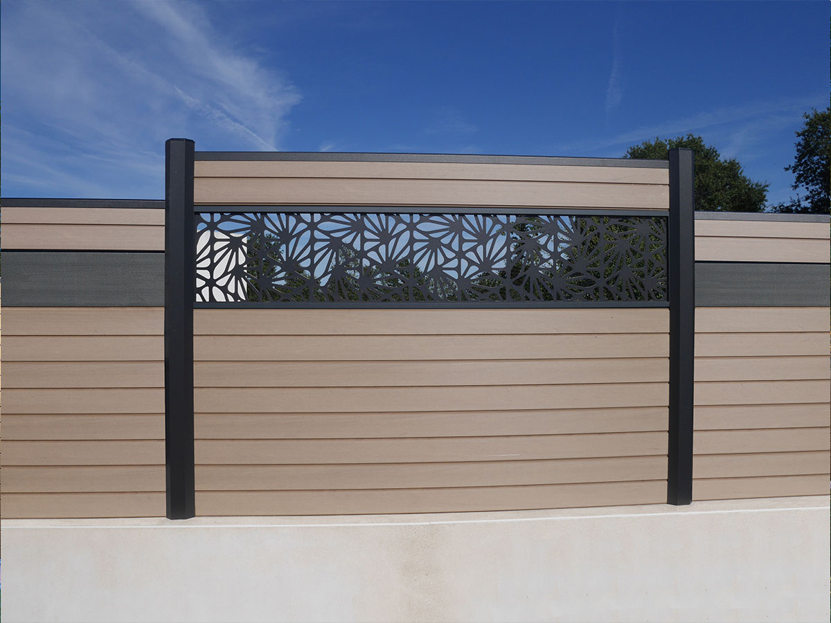 Lame décorative aluminium Grafisk pour clôture composite 5