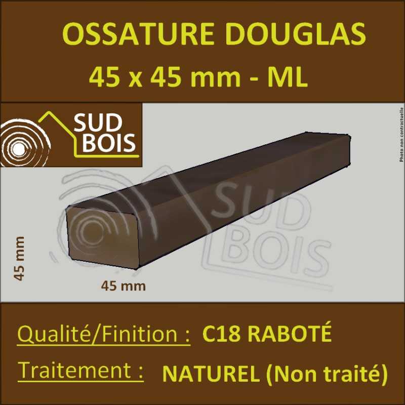 Tasseau / Carrelet 45x45 Douglas Choix 2-3 Raboté