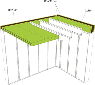 Plancher intermédiaire bois préfabriqué Blokiwood