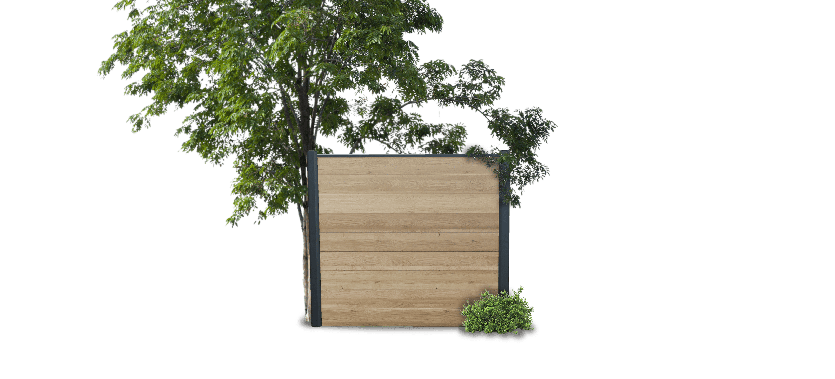 Pack 3 lames de clôture composite effet bois Tech.Sture 2