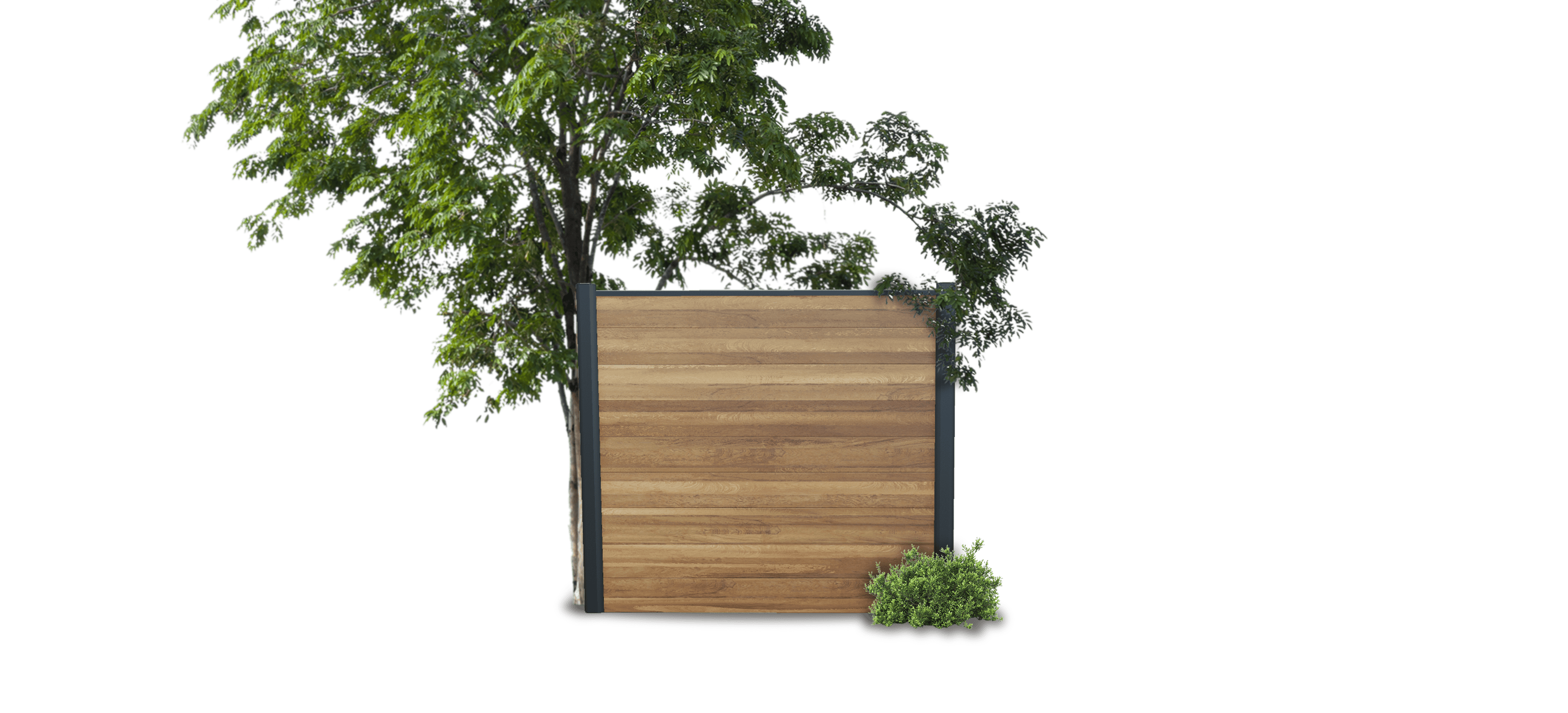 Pack 3 lames de clôture composite effet bois Tech.Sture 5