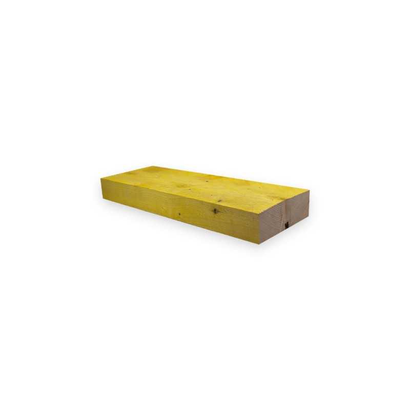 Bastaing 60x180mm Sapin / Épicéa Brut Traité Classe 2 Jaune