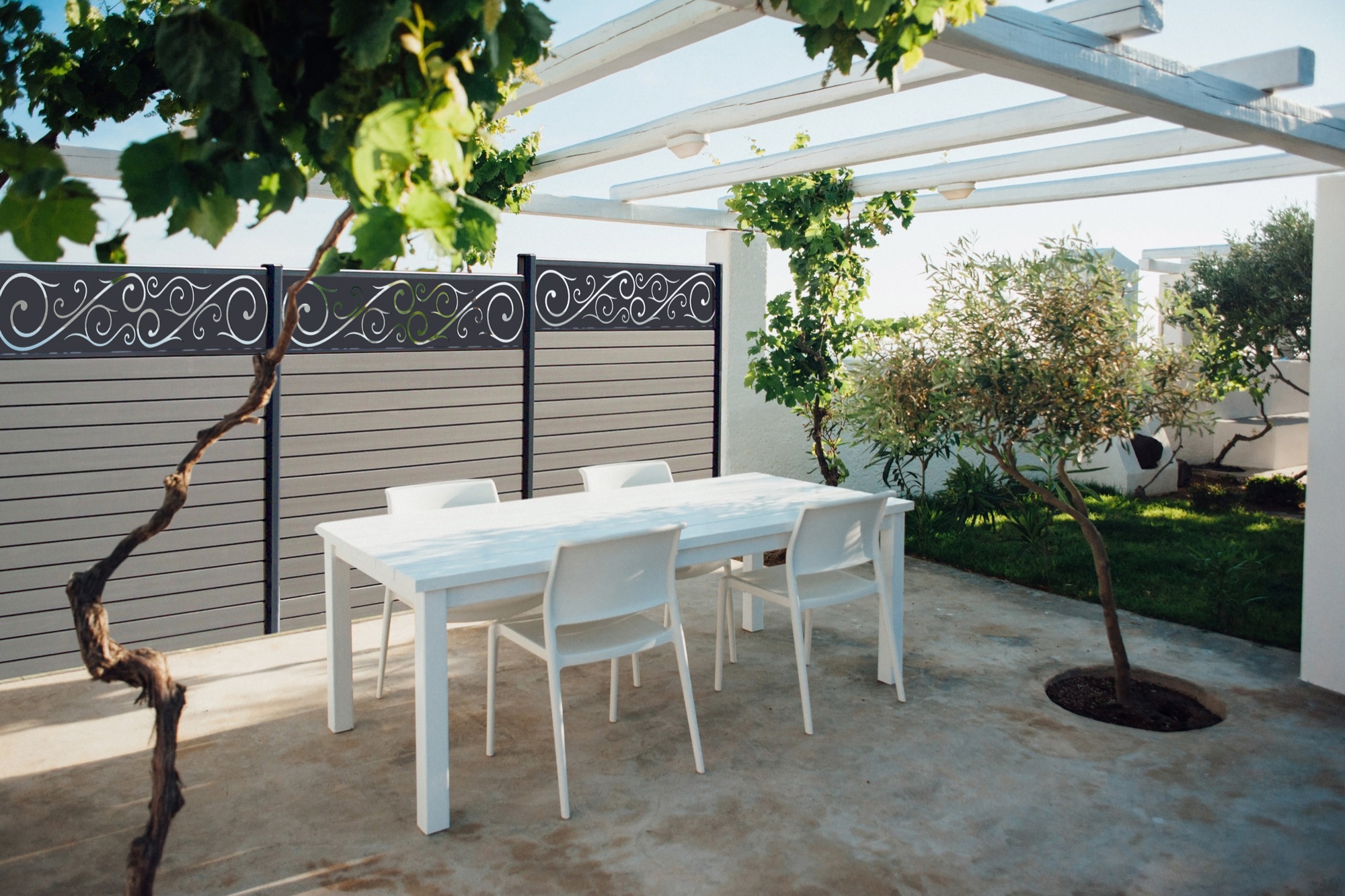 Lame décorative aluminium Harmonia pour clôture composite 2