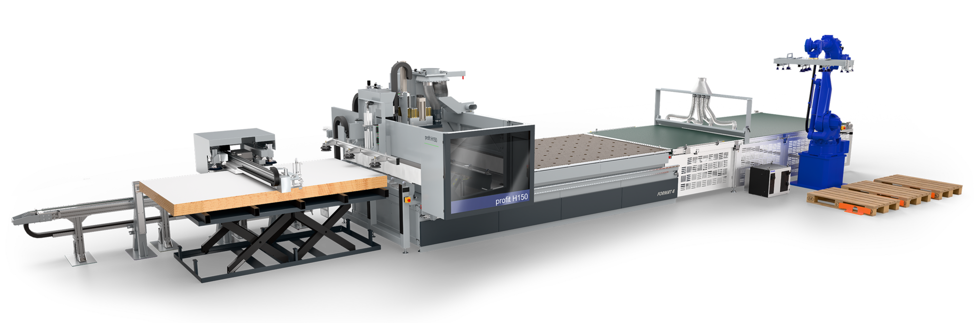 Centre d'usinage CNC nesting Format4 profit H150