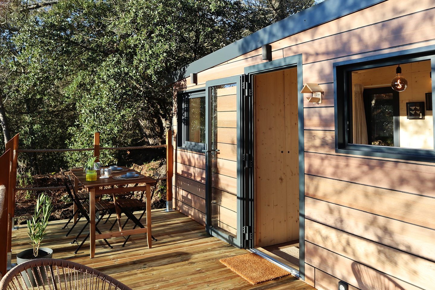 Bardage Red Cedar sur Tiny House