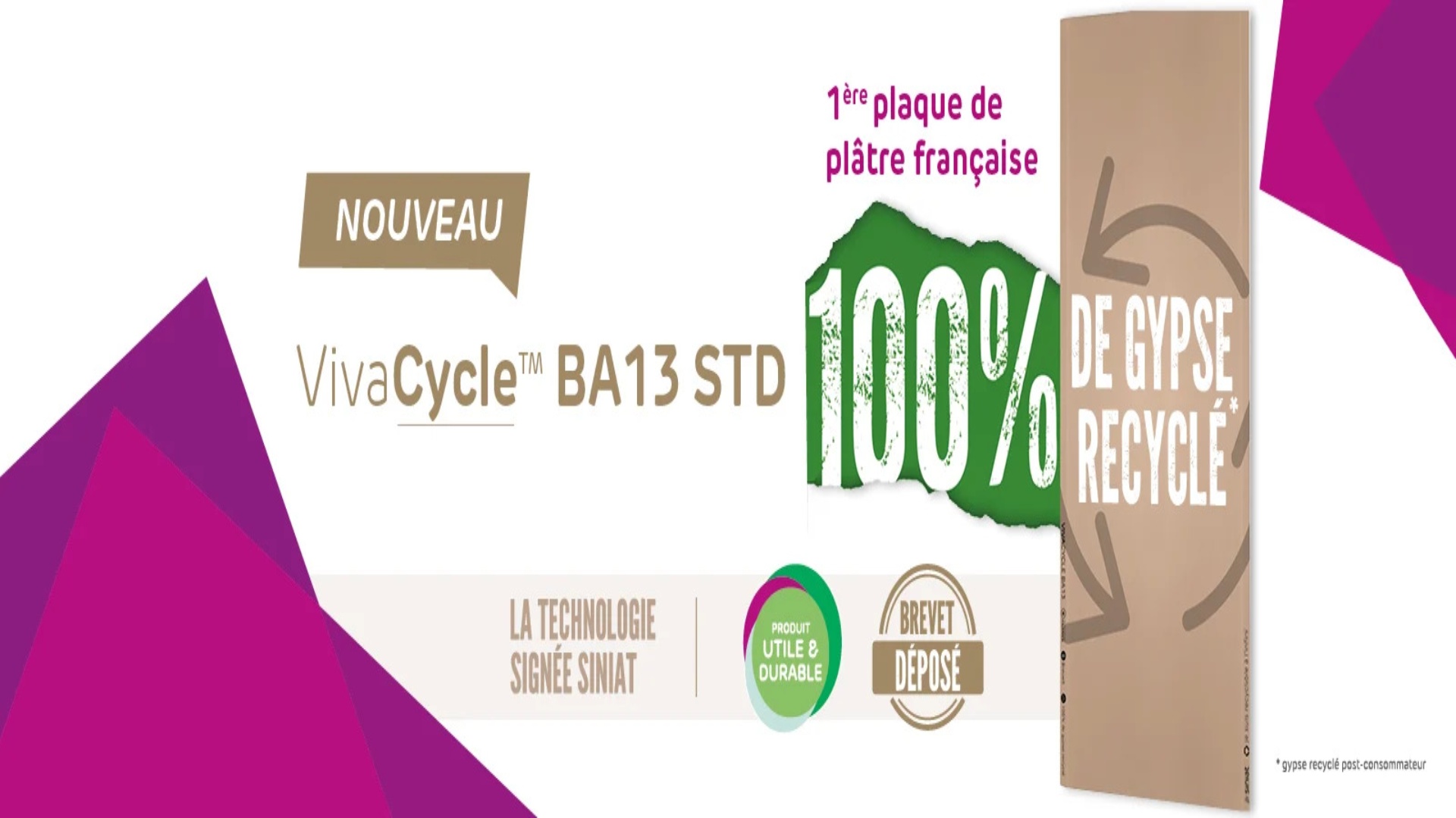 Solution de cloison VIVACYCLE BA13