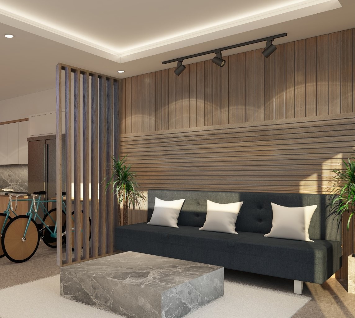 Séparateur de pièce modulaire en MDF