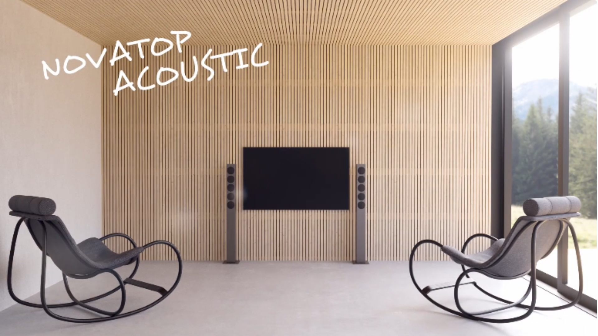 Novatop panneaux acoustiques en bois massif