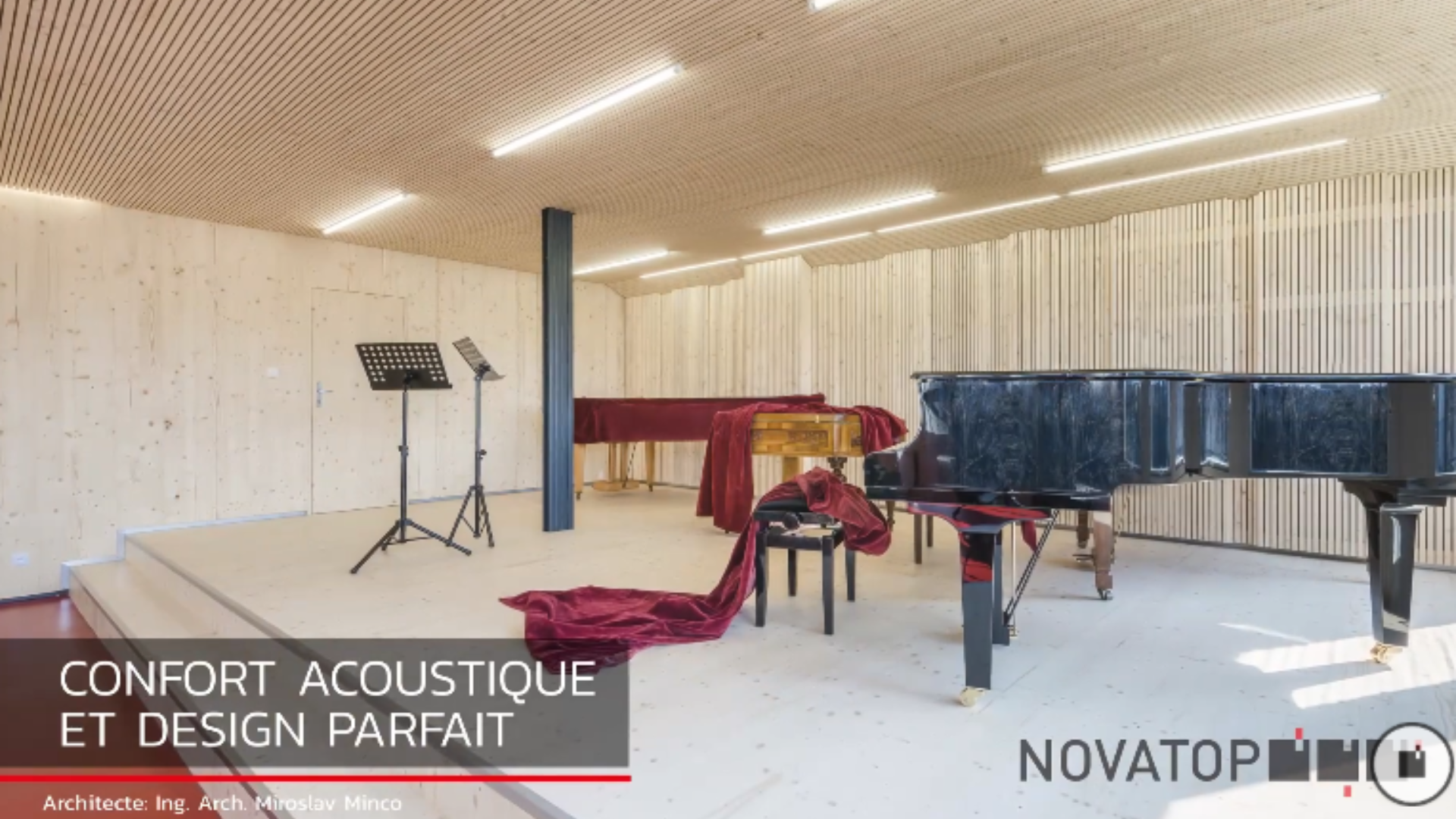 Novatop panneaux acoustiques en boisen pratique