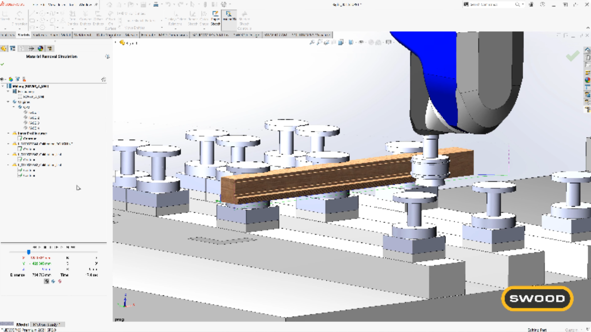 Eficad | SWOOD Features - SWOOD CAM Window milling