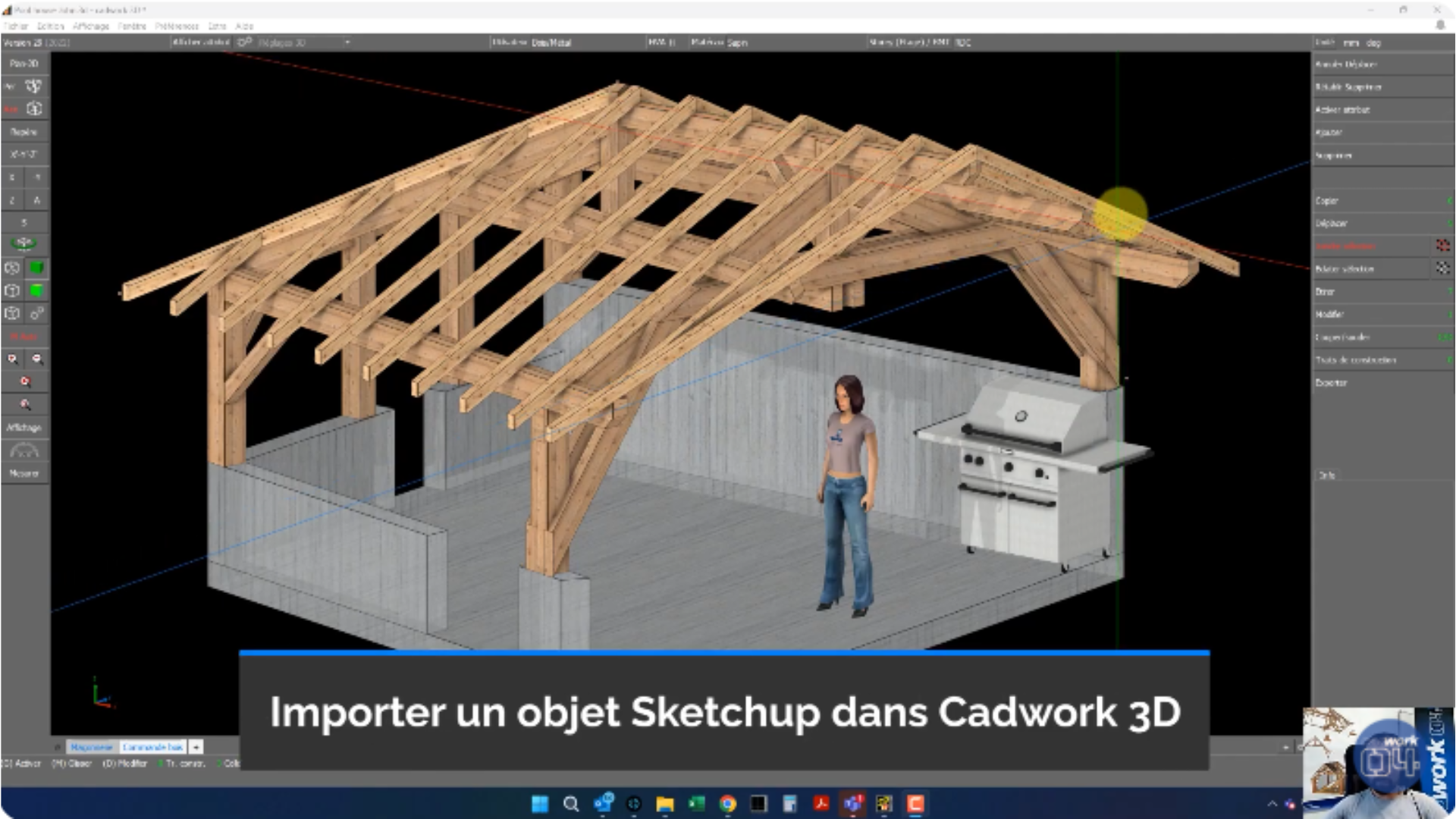 Importer un objet Sketchup dans Cadwork 3D