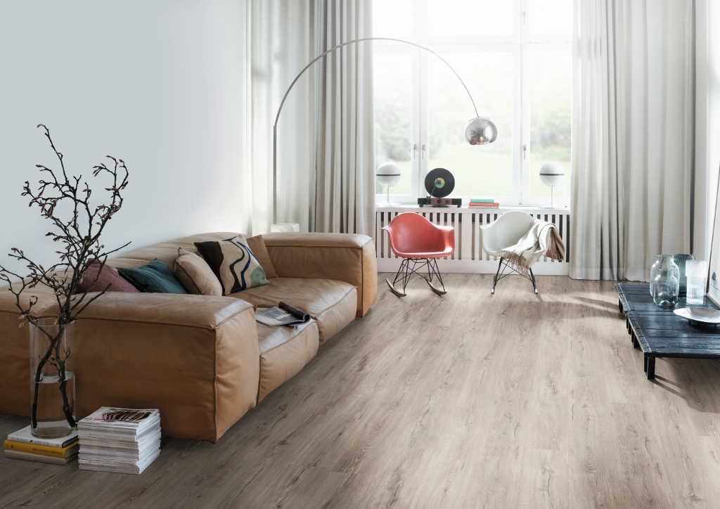 Revêtement de sol stratifié NatureSense Classic 7/31 Chêne Melba gris
