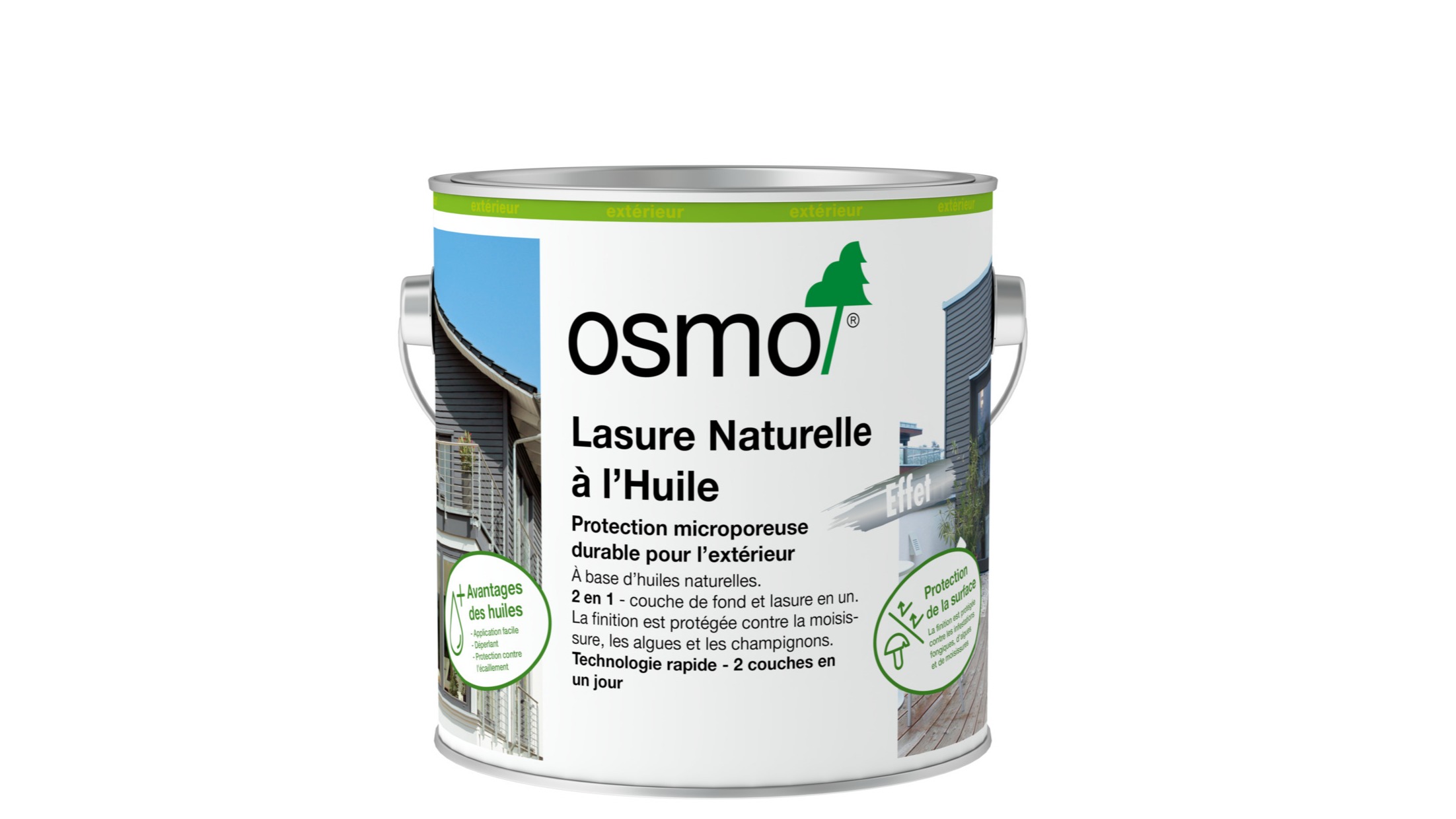 Lasure naturelle à l'huile effet